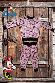 KIZ ÇOCUK MİNNİLİ PİJAMA TAKIMI İNCE MEVSİMLİK